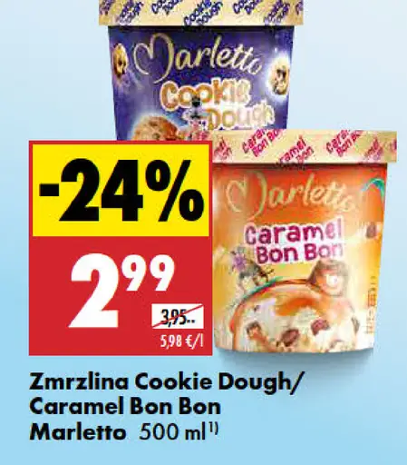 Marellto zmrzlina Cookie Dough, Caramel Bon Bon