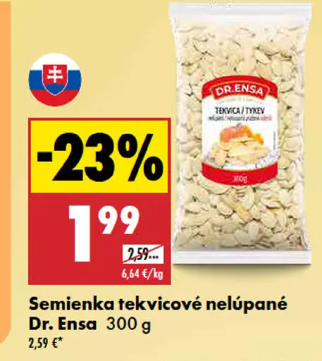 Dr. Ensa tekvicové tyčinky nelúpané