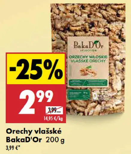 Baka D’Or orechy vlašské
