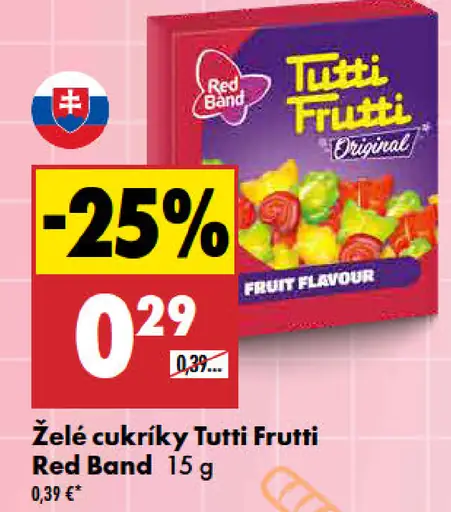 Red Band Želé cukríky Tutti Frutti Original