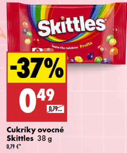 Skittles Cukríky ovocné