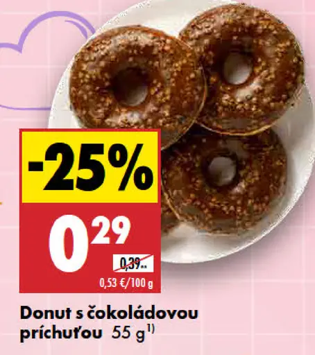 Donut s čokoládovou príchuťou