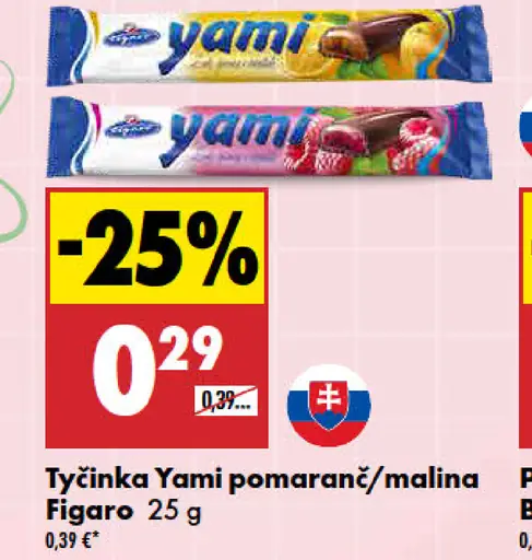 Tyčinka Yami pomaranč/malina