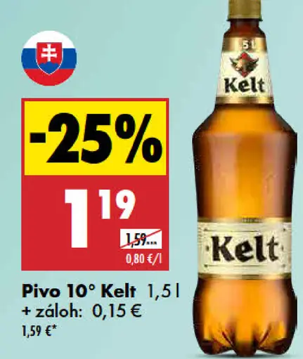 Pivo 10° Kelt