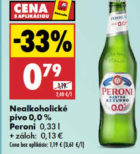 Peroni Nastro Azzurro 0,0 %