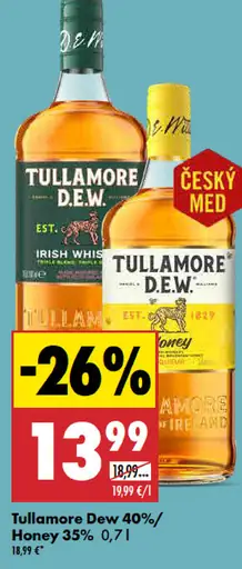 Tullamore D.E.W. Irish Whiskey 40 %