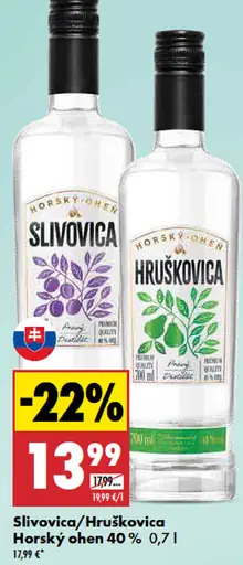 Horský oheň hruškovica 40 %