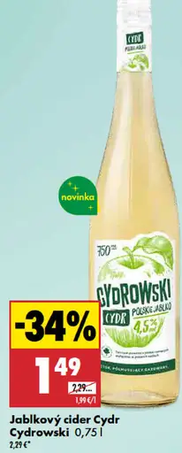 Jablkový cider Cydr Cydrowski