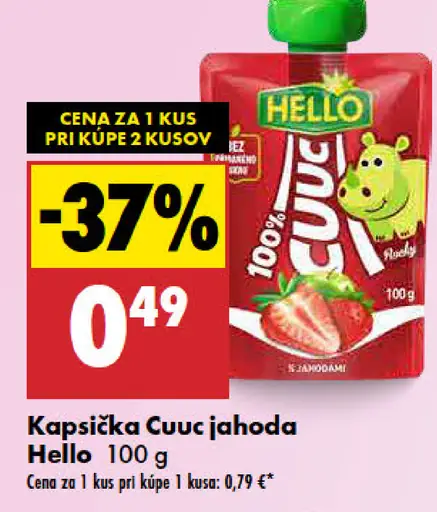 Hello kapsička Cuc jahoda