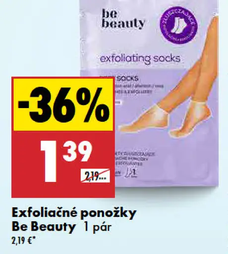 Be Beauty Exfoliačné ponožky