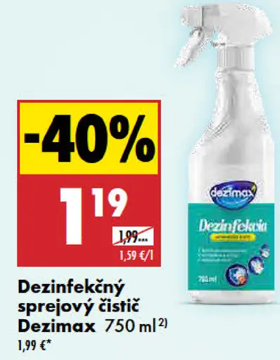 Dezimax Sprejový čistič dezinfekčný