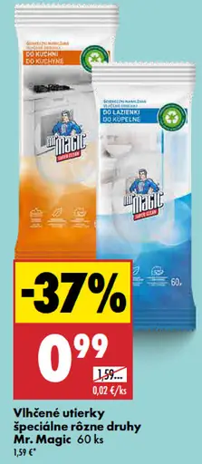 Mr. Magic Vlhčené utierky špeciálne rôzne druhy