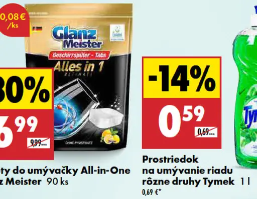 Glanz Meister tablety do umývačky riadu All-in-One