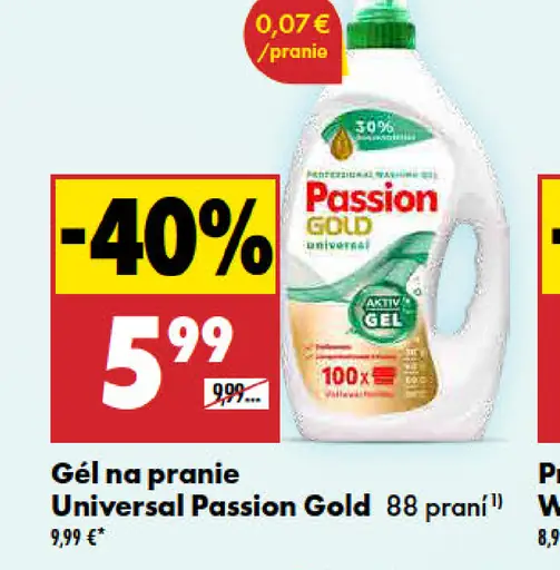 Gél na pranie Universal Passion Gold