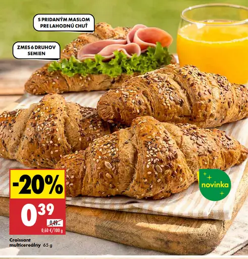 Croissant multicereálny