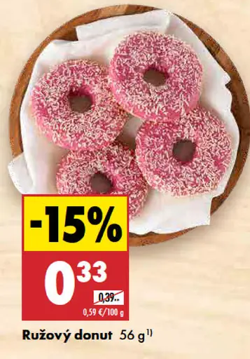 Ružový donut