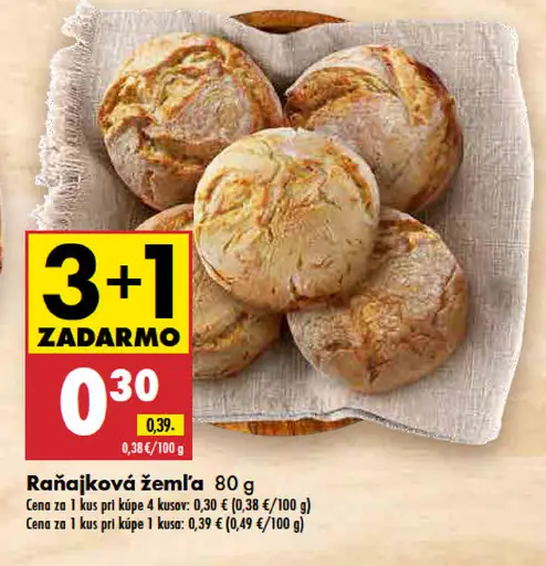 Raňajková žemľa