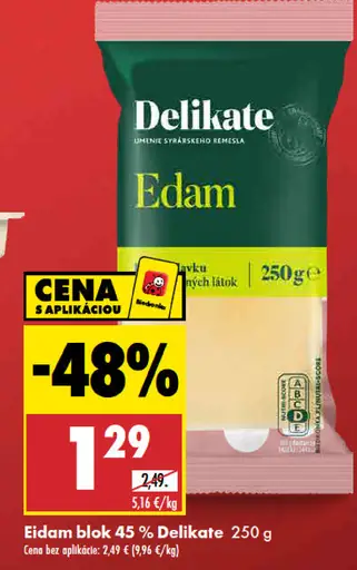 Delikate Eidam blok 45%