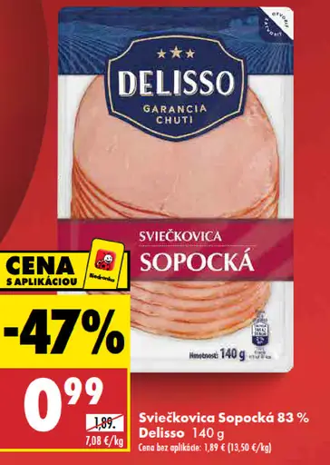 Delisso Sviečkovica Sopocká 83%