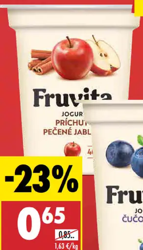 Fruvita jogurt – jablko so škoricou, čučoriedka