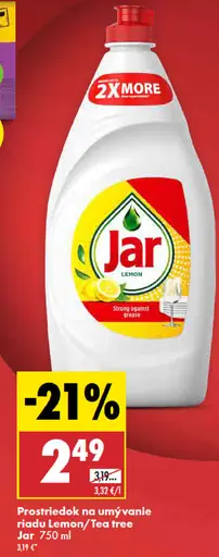 Jar prostriedok na umývanie riadu lemon