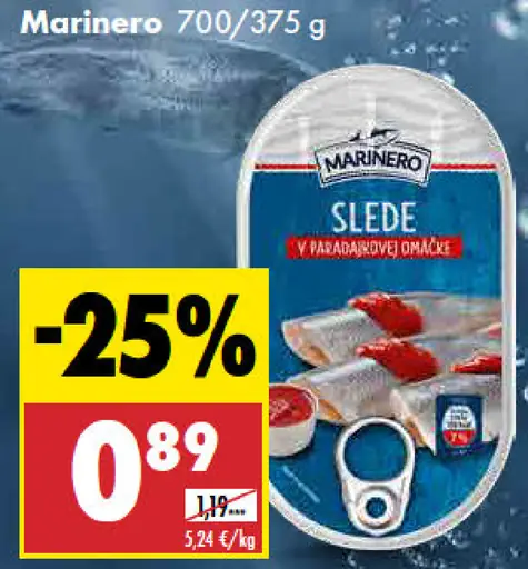 Slede v paradajkovej omáčke Marinero