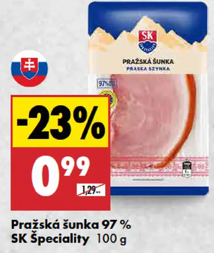 Pražská šunka 97% SK Špeciality