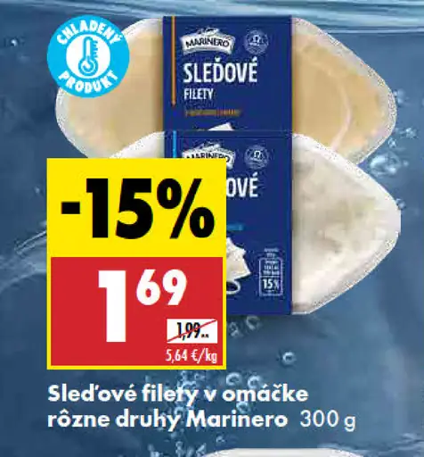 Marinero Sleďové filety v omáčke
