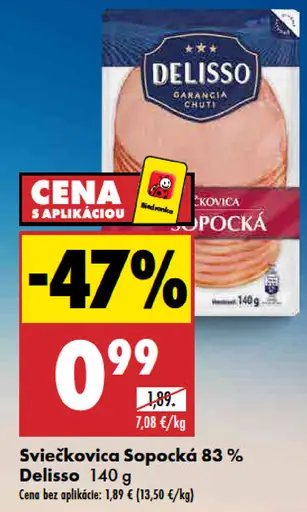 Delisso Sviečkovica Sopocká 83%