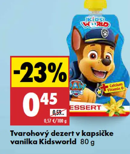 Tvarohový dezert vanilka Kidsworld