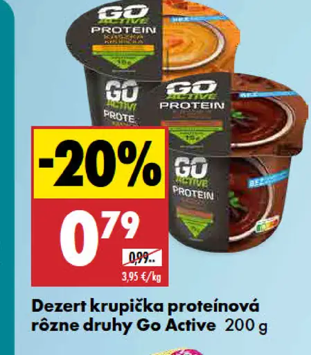 Dezert krupička proteínová Go Active