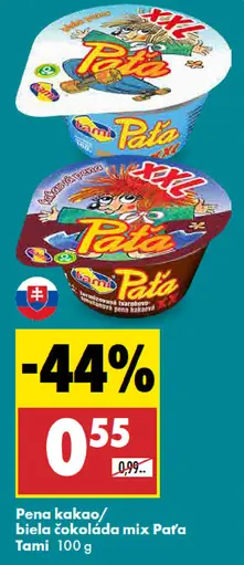 Pena kakaová/biela čokoláda mix Pata Tami