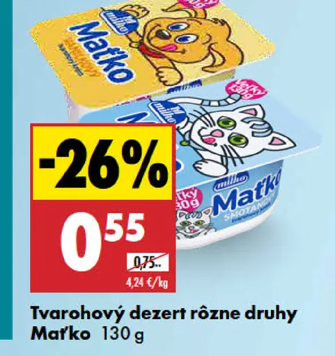 Tvarohový dezert Maťko