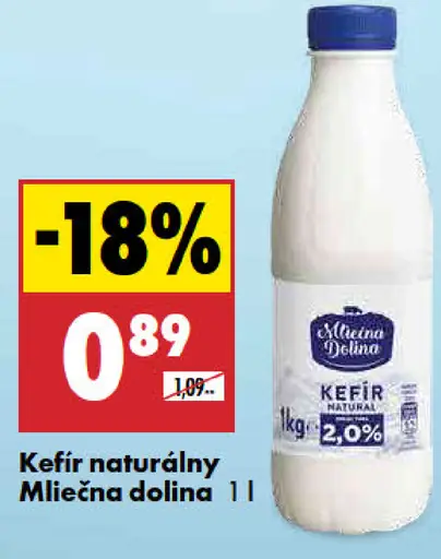 Mliečna dolina Kefir naturálny