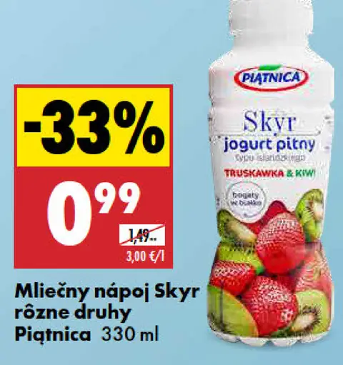 Piatnica Skyr jogurt pitný rôzne druhy