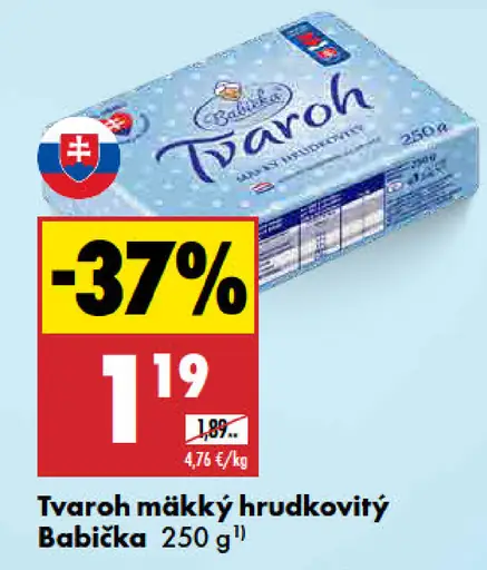 Babička Tvaroh mäkký hrudkovitý
