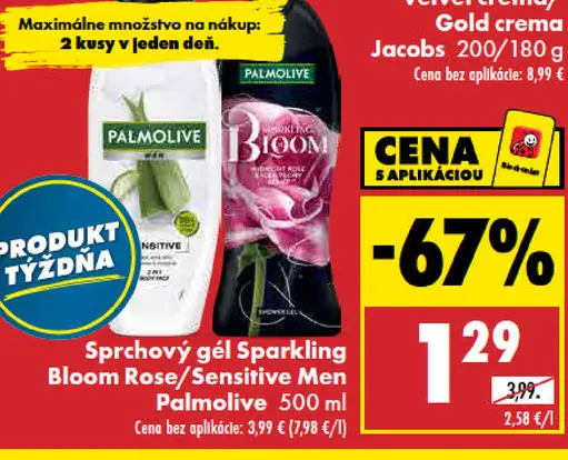 Palmolive Sparkling Bloom Rose&Peony sprchový gél
