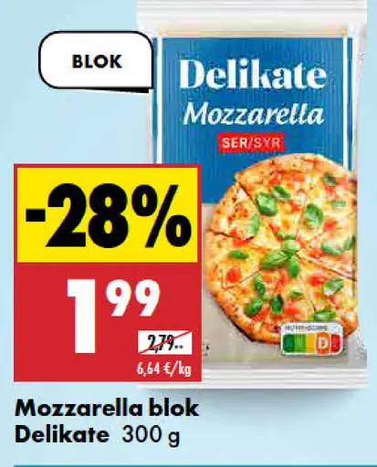 Delikate Mozzarella blok