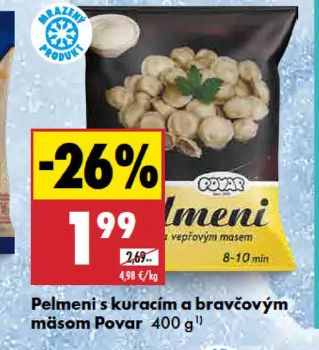 Povar pelmeni s kuracím a bravčovým mäsom