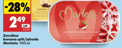 Zmrzlina jahoda Marletto Delice