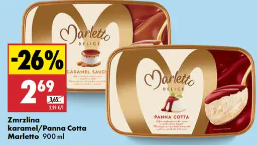 Zmrzlina Panna Cotta Marletto Delice