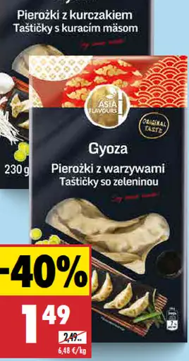 Asia Flavours Gyoza rôzne druhy