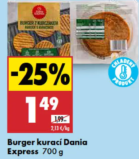 Burger kurací Dania Express