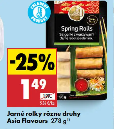 Asia Flavours Jarné rolky rôzne druhy