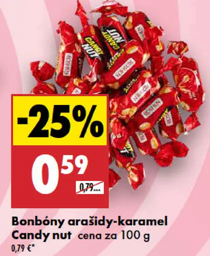 Candy nut bonbóny arašidy-karamel