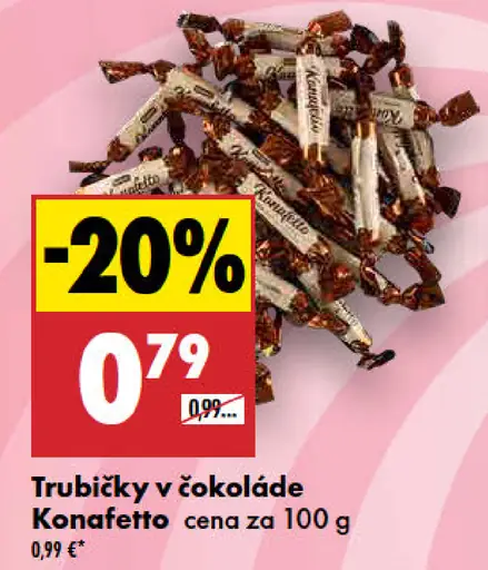 Konafetto trubičky v čokoláde
