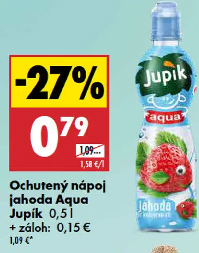 Jupík Aqua jahoda nápoj