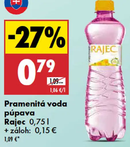 Rajec Pramenitá voda sýtená