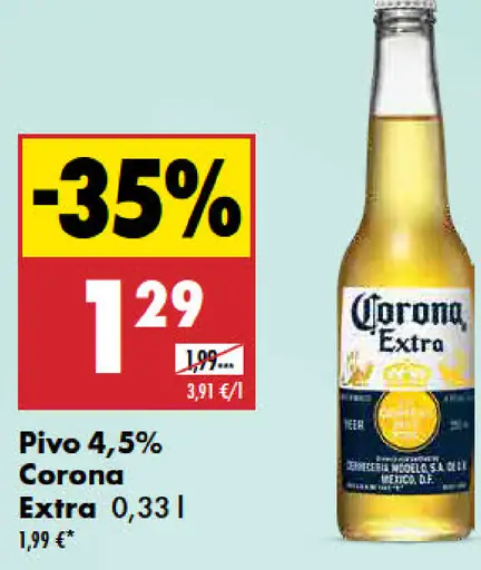 Corona Pivo Extra 4,5 %