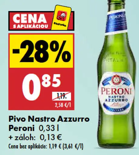 Pivo Nastro Azzurro Peroni
